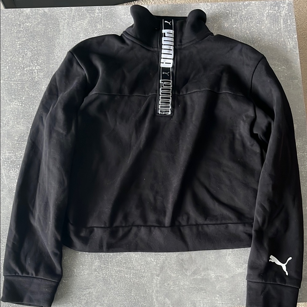 Puma Black Sweatshirt with White Logo